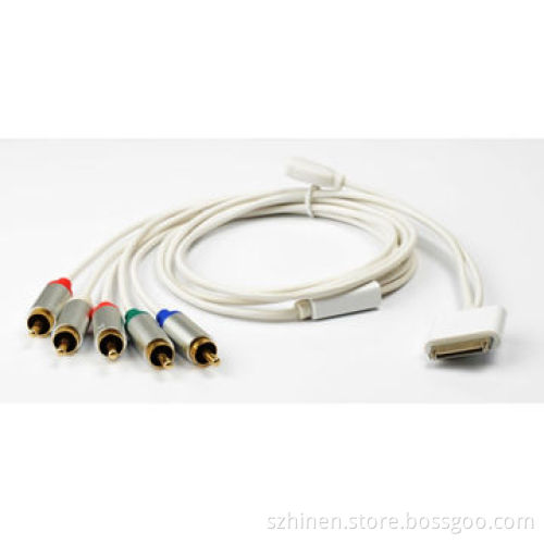 30-pin Dock Connector to Component AV Cable with USB for iPod/iPhone/iPad
